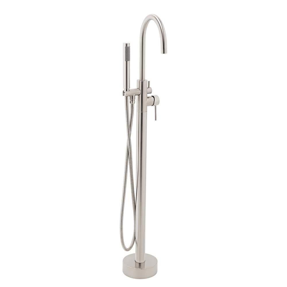 1-Handle Freestanding Floor Mount Tub Faucet Bathtub Filler with Hand Shower in Brush Nickel - rj2dmgywqozozfucesdw@2x.jpg
