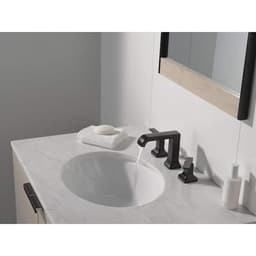 Delta Velum 8 in. Widespread Double Handle Bathroom Faucet with Drain Kit Included in Matte Black 3539LF-BLMPU - rkbzcibrojogswjvwzsc@2x.jpg