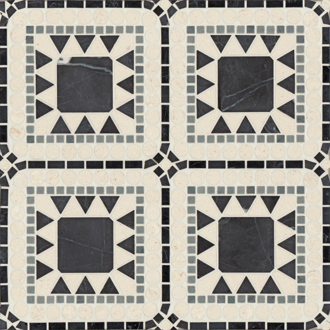 Atrium Honed Marble Blend Mosaic Tile in Nero Marquina, Bardiglio & Myra Beige - rlgxhhwndksrfbaqakvi@2x.jpg