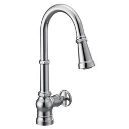 Paterson 1.5 GPM Single Hole Pull Down Kitchen Faucet with Duralast Cartridge and Reflex, PowerBoost, and Duralock Technologies - rpdlwbwoaw1drytwwz0i@2x.jpg