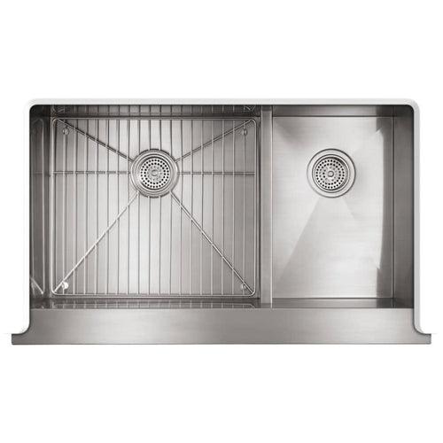 Vault 36" Double Basin Under-Mount 18-Gauge Stainless Steel Kitchen Sink with Self Trimming and Smart Divide - Includes Basin Rack - rphk2krylsq00cmcba4z_x500.jpg