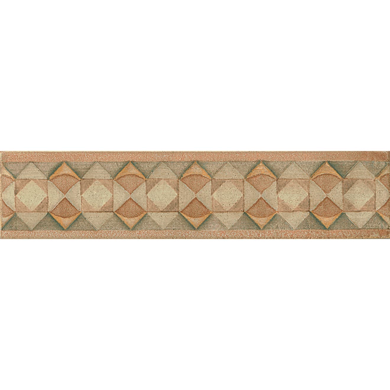 Cotto Nature 3" x 14" Hand Painted Liner in Tira Volterra