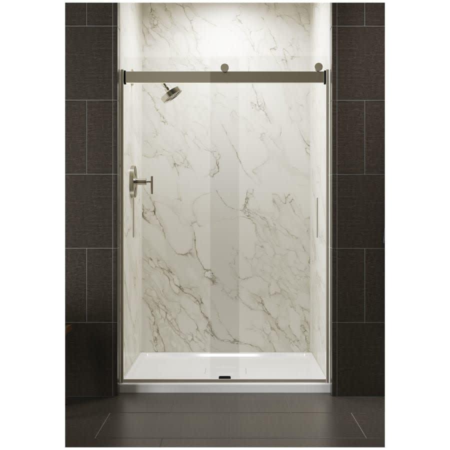 Levity 74" High x 47-5/8" Wide Bypass Semi Frameless Shower Door with Clear Glass - rs9f5www808arijcrqdy@2x.jpg