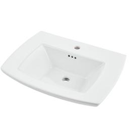 Edgemere 25" Fireclay Pedestal Bathroom Sink with Single Faucet Hole and Overflow - Less Pedestal - rsll1vfkah3f4kqryzkc@2x.jpg
