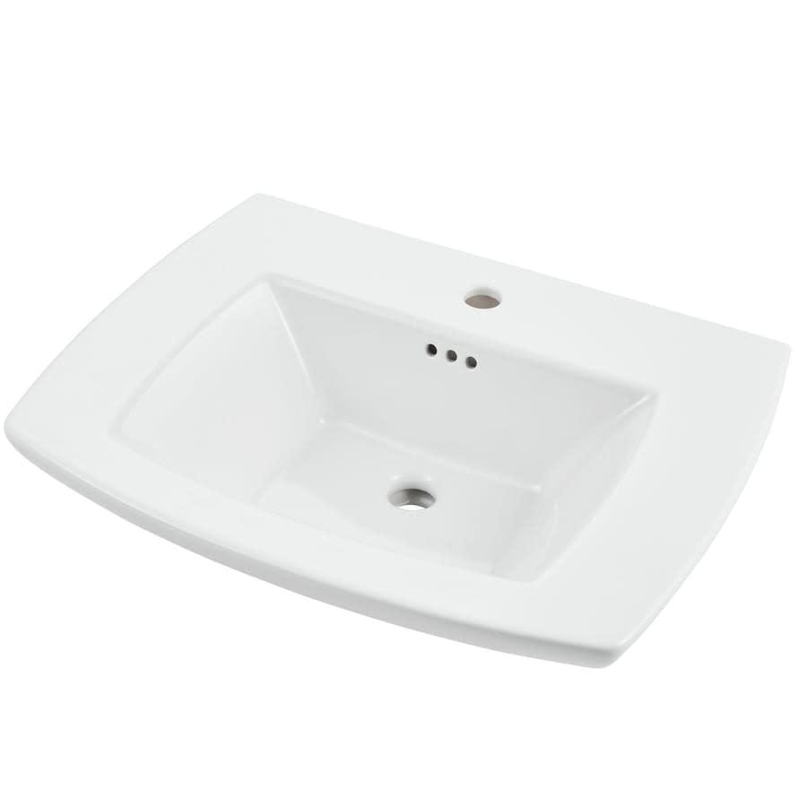 Edgemere 25" Fireclay Pedestal Bathroom Sink with Single Faucet Hole and Overflow - Less Pedestal - rsll1vfkah3f4kqryzkc@2x.jpg