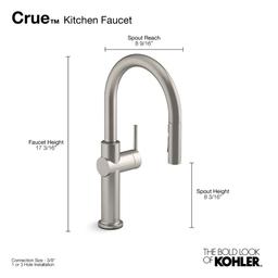 Crue 1.5 GPM Single Hole Pull Down Kitchen Faucet - Includes Escutcheon - rspejgcy4hxmtcogtlwb@2x.jpg