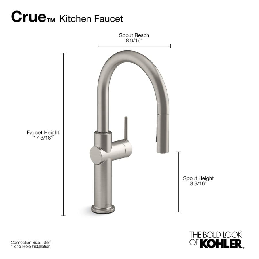 Crue 1.5 GPM Single Hole Pull Down Kitchen Faucet - Includes Escutcheon - rspejgcy4hxmtcogtlwb@2x.jpg