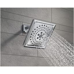 Universal Showering 7-5/8" Square 1.75 GPM Shower Head Full Spray Pattern with Touch Clean and H2Okinetic Technology - rubzut6uraun4oso9teo@2x.jpg