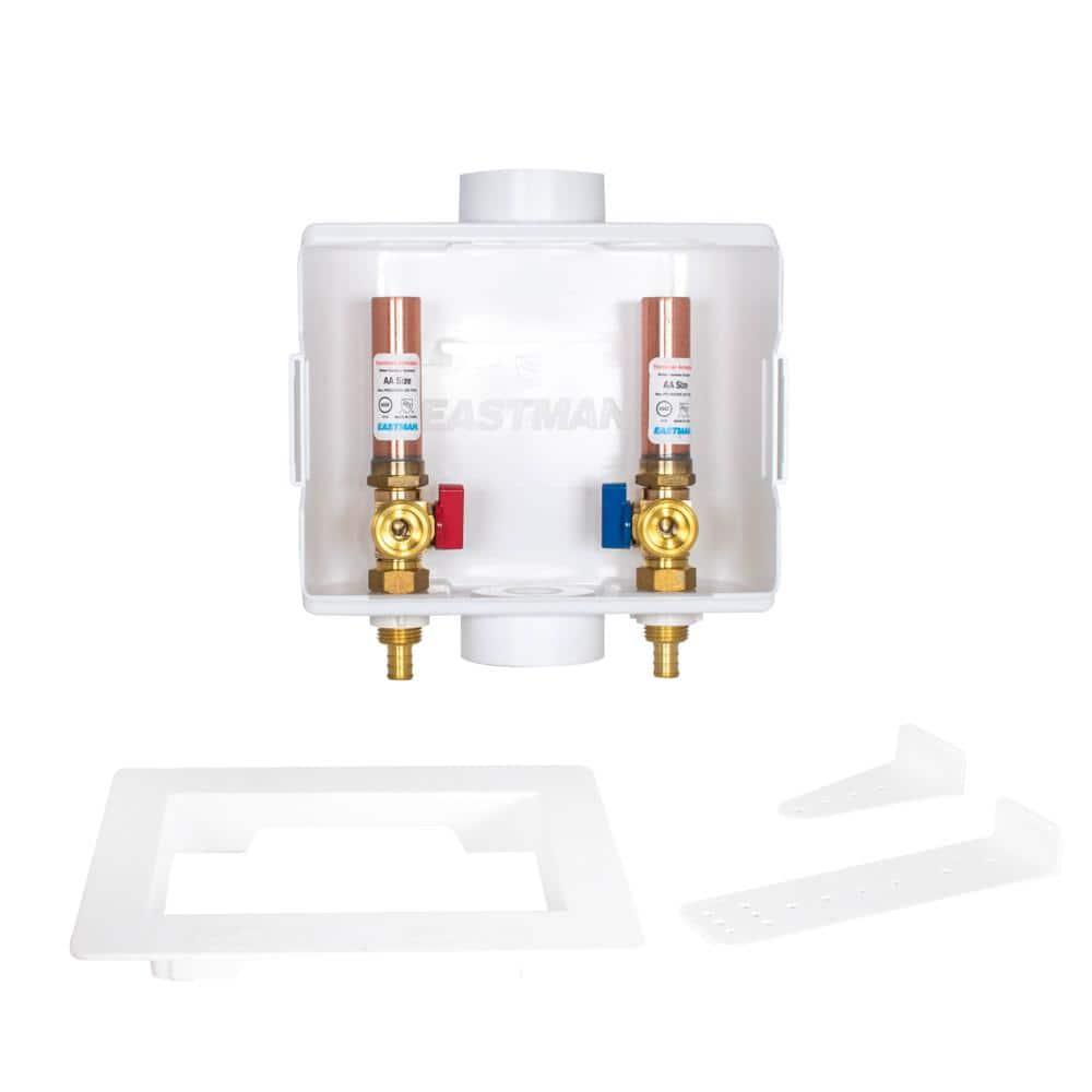 1/2 in. Crimp PEX Plastic Center Drain Washing Machine Outlet Box with Hammer Arrestors - rujkr3asg22rtwgv48cq@2x.jpg