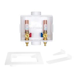 1/2 in. Crimp PEX Plastic Center Drain Washing Machine Outlet Box with Hammer Arrestors - rujkr3asg22rtwgv48cq@2x.jpg