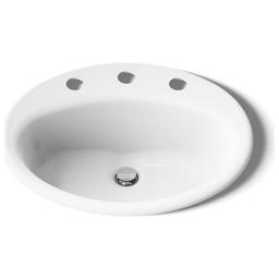 Farmington 19-1/4" Oval Cast Iron Drop In Bathroom Sink with Overflow and 3 Faucet Holes at 8" Centers - rupxdck7c46zgcupssml@2x.jpg