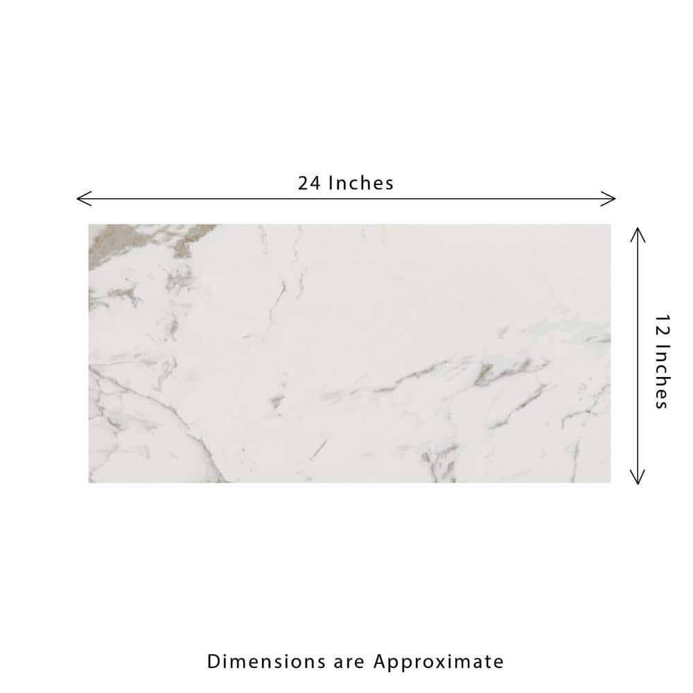 Carrara 12 in. x 24 in. Polished Porcelain Stone Look Floor and Wall Tile (16 sq. ft./Case) - ruzpci9cvvnv04foizce@2x.jpg