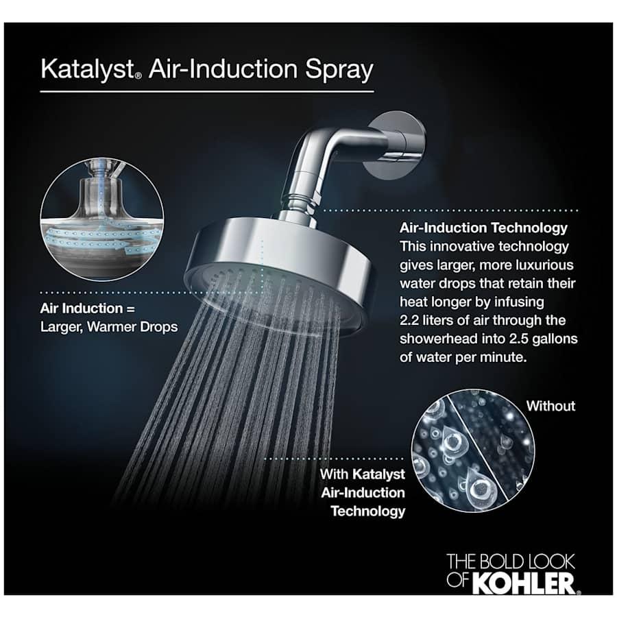 Contemporary Round 12" Single Function 2.5 GPM Rainhead with MasterClean Sprayface and Katalyst Air-Induction Technology - rwr69pata7baxrqumzxl@2x.jpg