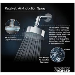 Contemporary Round 12" Single Function 2.5 GPM Rainhead with MasterClean Sprayface and Katalyst Air-Induction Technology - rwr69pata7baxrqumzxl@2x.jpg