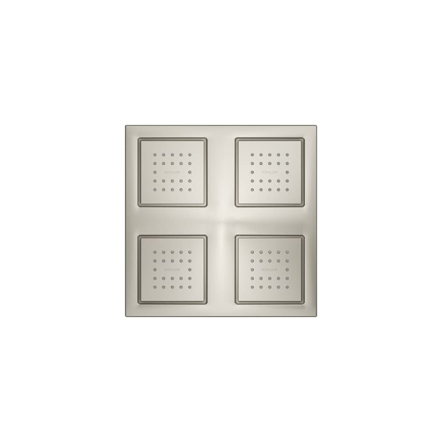 WaterTile Rain 9-7/8" Square 2.4 GPM Overhead Showering Panel with Four 22-Nozzle Fully Adjustable Sprayheads Featuring MasterClean Sprayfaces - ryffjw2dgwls35znrcfw@2x.jpg