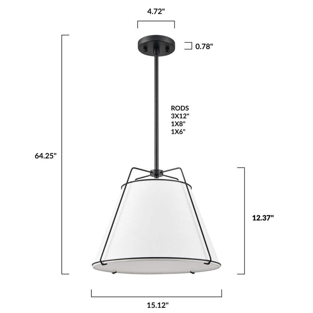 Lise 15 in. 1-Light Black Chandelier with Fabric Shade - ryfu9b4bhchm8jp2zsly@2x.jpg