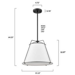 Lise 15 in. 1-Light Black Chandelier with Fabric Shade - ryfu9b4bhchm8jp2zsly@2x.jpg