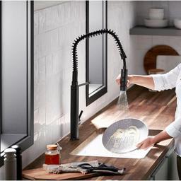 Purist 1.5 GPM Single Hole Pre-Rinse Kitchen Faucet with Sweep Spray, DockNetik, and MasterClean Technologies - ryxom7awf3px6zihcidh_x500.jpg