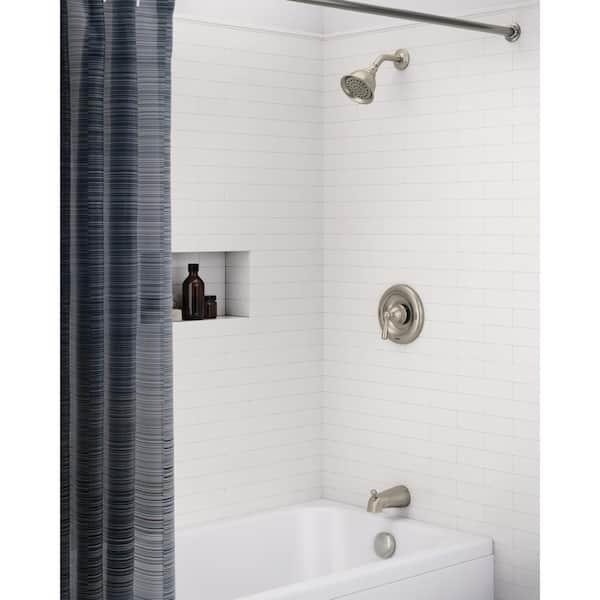 MOEN Banbury Single Handle 1-Spray Tub and Shower Faucet 1.75 GPM in Spot Resist Brushed Nickel (Valve Included) 82910SRN - rzvmzd736kwmffsvtmyu@2x.jpg