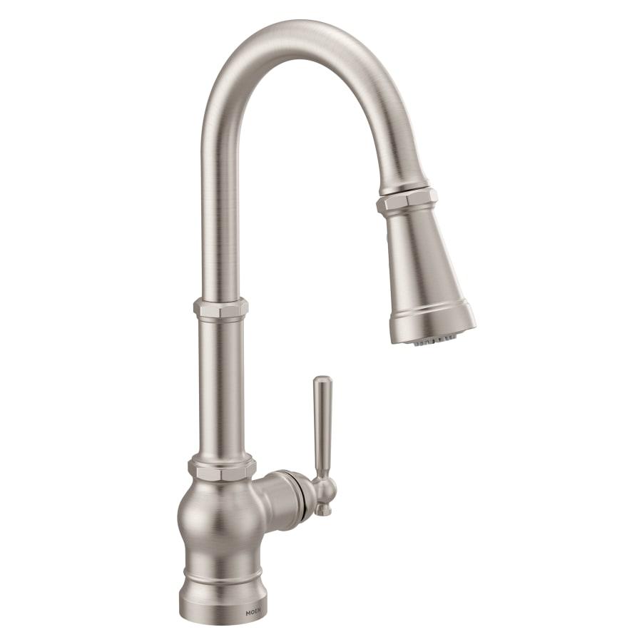 Paterson 1.5 GPM Single Hole Pull Down Kitchen Faucet with Duralast Cartridge and Reflex, PowerBoost, and Duralock Technologies - s72003srs@2x.jpg