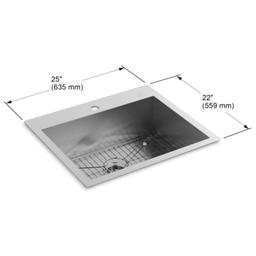 Vault 25" Single Basin Top-Mount/Under-Mount 18-Gauge Stainless Steel Kitchen Sink with SilentShield - sa8cqv6hmmhmwesj39n4@2x.jpg