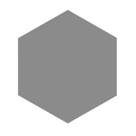 BLOCK HEXAGON ACERO MATTE 5X6