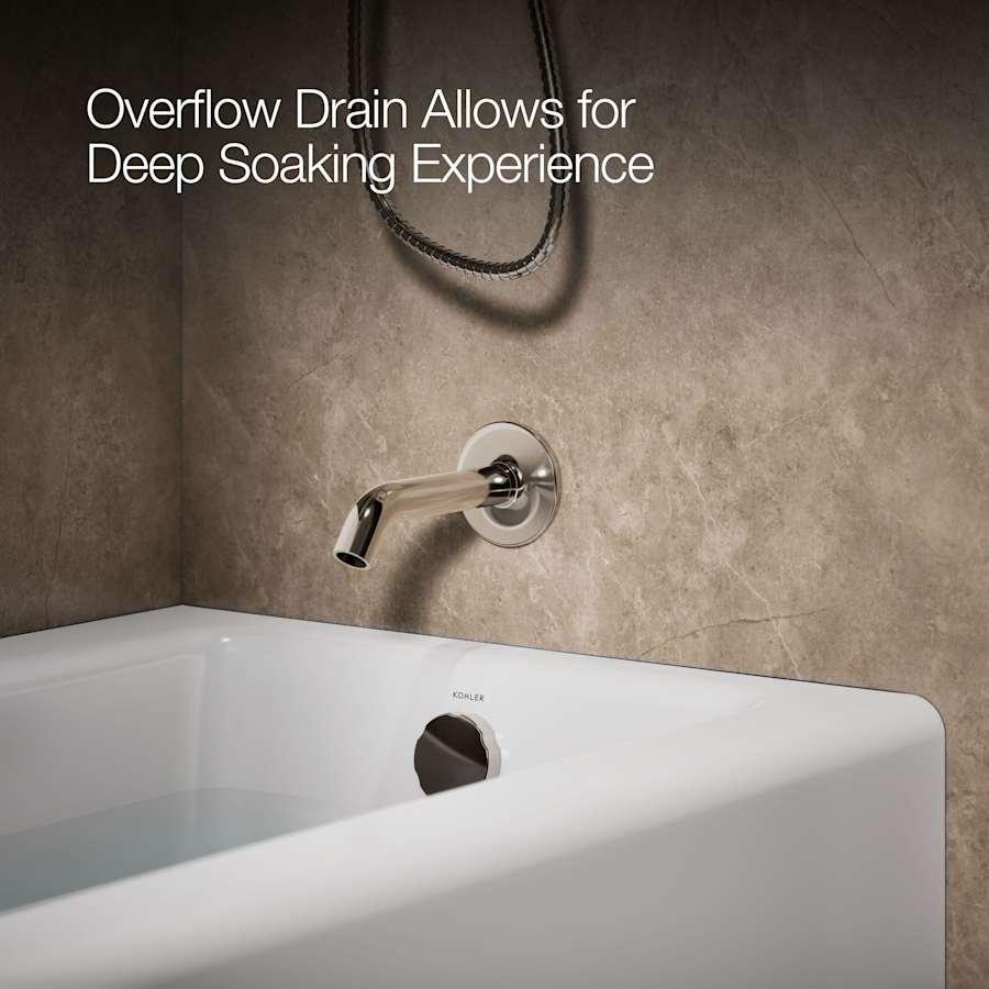 Bellwether Bath Tub 60" L x 30 1/4" W Cast Iron Soaking for Three Wall Alcove Installations with Integral Apron and Right Drain - sbf0qypet9pt3u12ssim@2x.jpg