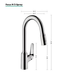 Focus N 1.75 GPM Pull-Down Kitchen Faucet HighArc Spout with Magnetic Docking & Toggle Spray Diverter - Limited Lifetime Warranty - sbunm2ejt4h7tdpvl0uh_x500.jpg