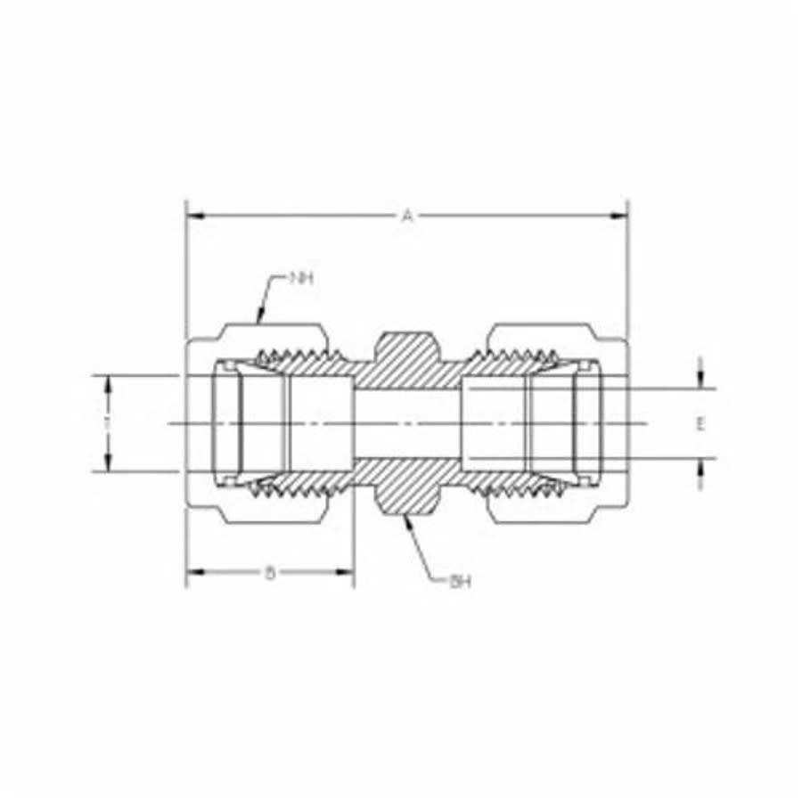 CBC-Lok® DU Series Double Ferrule Union, 1/4 in, Tube, Brass - scaouqbclanmgjmxbnjk@2x.jpg