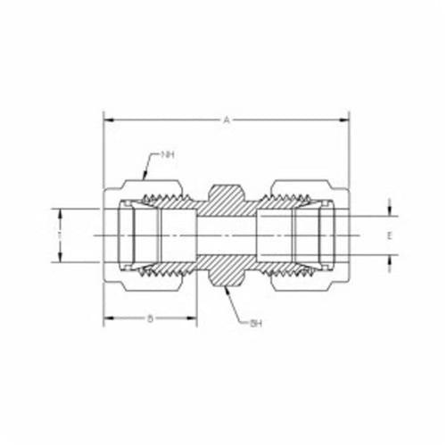 CBC-Lok® DU Series Double Ferrule Union, 1/4 in, Tube, Brass - scaouqbclanmgjmxbnjk_x500.jpg