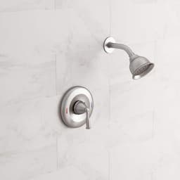 MOEN Banbury 1-Spray Single Handle Shower Faucet 1.75 GPM in Spot Resist Brushed Nickel (Valve Included) 82912srn - segejza4dpyddfjegcrw@2x.jpg