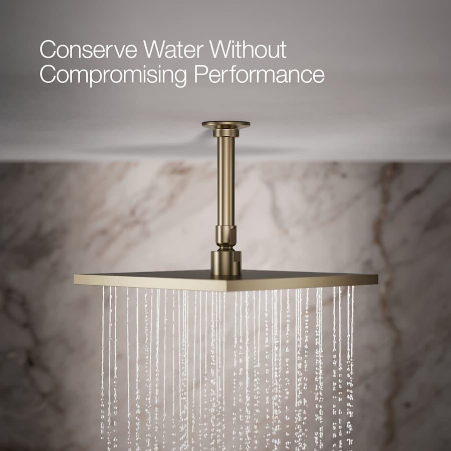 Radiant Contemporary Square 10" Single Function 2.5 GPM Rainhead with MasterClean Sprayface and Katalyst Air-Induction Technology - sgko5hzykkxvrausbdvh@2x.jpg