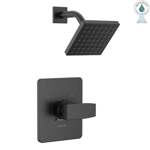 Delta Modern 1-Spray Shower Faucet with Single Handle Single Hole Bathroom Faucet in Matte Black FVS3-MO0301-BL - sgpv4kzypqqhjhzhwac5@2x.jpg