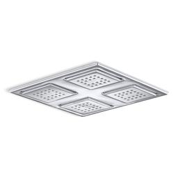 WaterTile Rain 9-7/8" Square 2.4 GPM Overhead Showering Panel with Four 22-Nozzle Fully Adjustable Sprayheads Featuring MasterClean Sprayfaces - si05azgpbneynuyqvw2r@2x.jpg