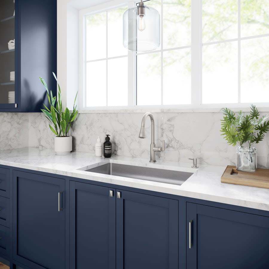 Pixley 1.8 GPM Single Hole Pull Down Kitchen Faucet - Includes Escutcheon - sibsqj7rgv2bnb89kn0w@2x.jpg