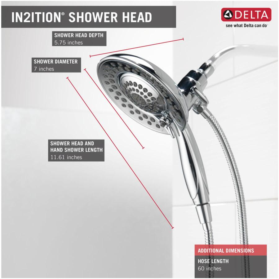 In2ition 1.75 GPM 2-in-1 Multi Function Shower Head / Handshower with Hose and Shower Arm Mount Included - Limited Lifetime Warranty - so64mmnk7gervitjum5e@2x.jpg