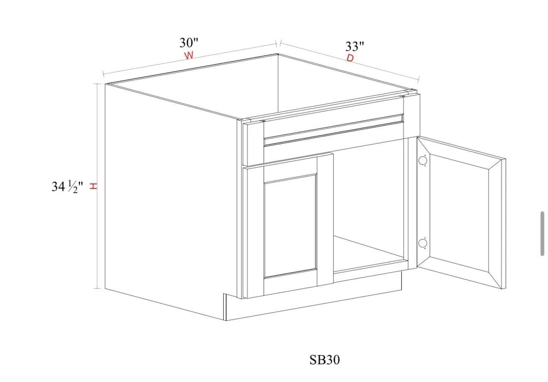 Sink Base - 30"W x 34- 1/2"H x 24"D - sqszq0wyuxeagvffchti@2x.jpg