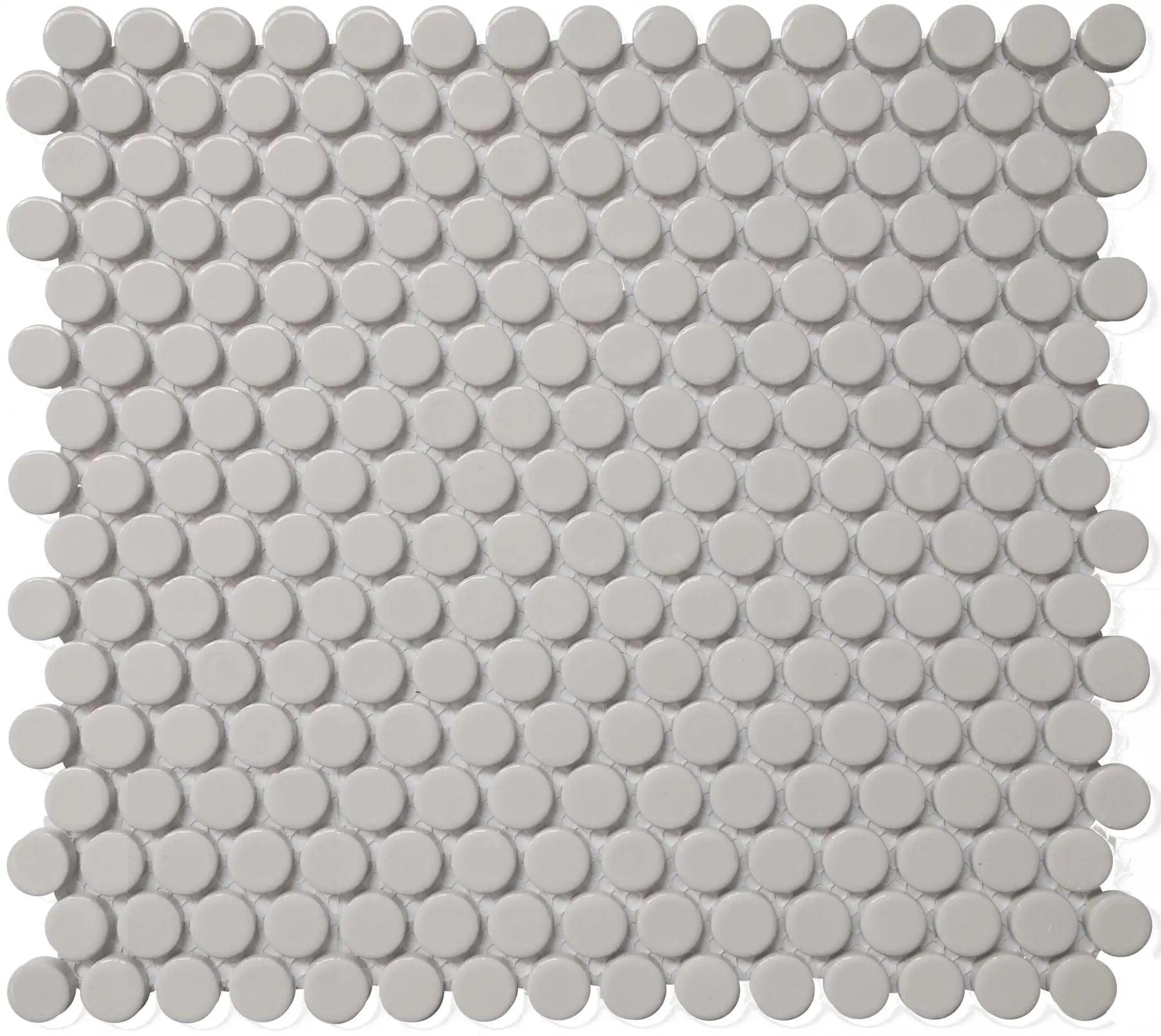 BG GRAY PENNY ROUND 12X12 MOS