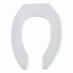 Toilet Seat, Elongated Bowl, Open Front, Less Cover, Plastic, White - srzcjbfxf1utkihejulo@2x.jpg