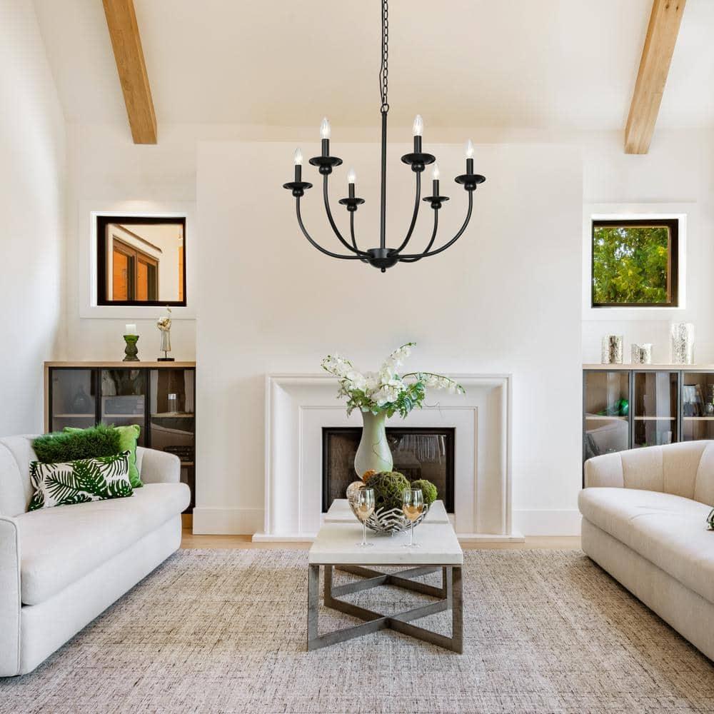 Black Farmhouse Candle Chandelier Light Luraca 6-Light Modern Traditional Chandelier Kitchen Island Pendant Lighting - srzytctnbct3no7bqslj@2x.jpg