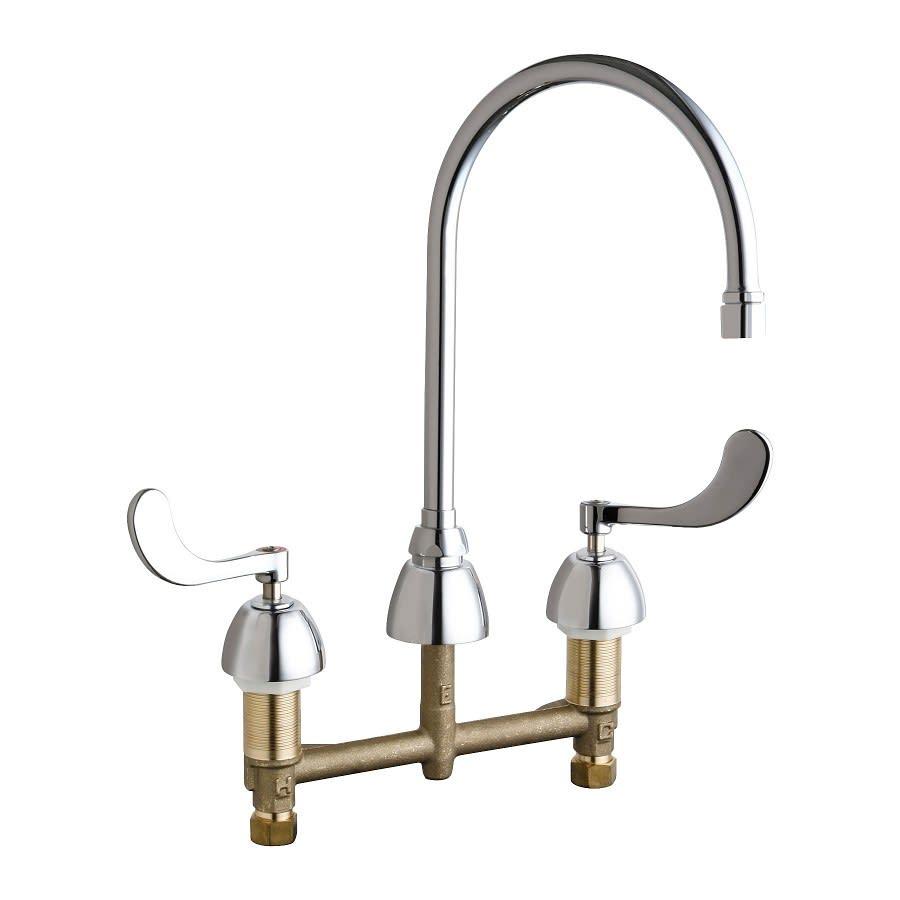 Kitchen Faucet, Deck Mount, ADA, 2 Blade Handle, 3-Hole, Polished Chrome - suduas4vnlpsanplwllx@2x.jpg