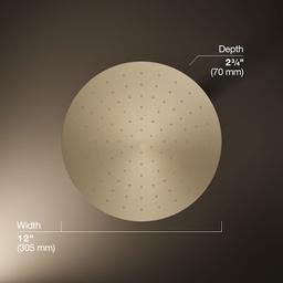 Contemporary Round 12" Single Function 2.5 GPM Rainhead with MasterClean Sprayface and Katalyst Air-Induction Technology - sv1lacouwkppgvvgatzj@2x.jpg