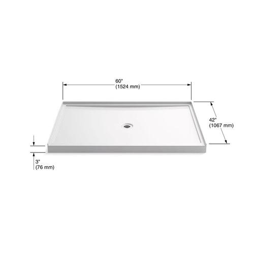 Rely 60" x 42" Shower Base with Single Threshold and 3-1/4" Center Drain - svindkja64dcc898rqno_x500.jpg