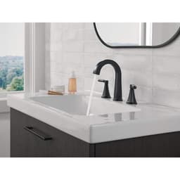 Delta Lorna 8 in. Widespread Double Handle Bathroom Faucet with Drain Kit Included in Matte Black 35839LF-BL - swa8ngrpyleo5heroelj@2x.jpg
