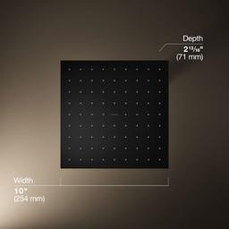 Radiant Contemporary Square 10" Single Function 2.5 GPM Rainhead with MasterClean Sprayface and Katalyst Air-Induction Technology - swagu3gnombaqwbz3dyr@2x.jpg
