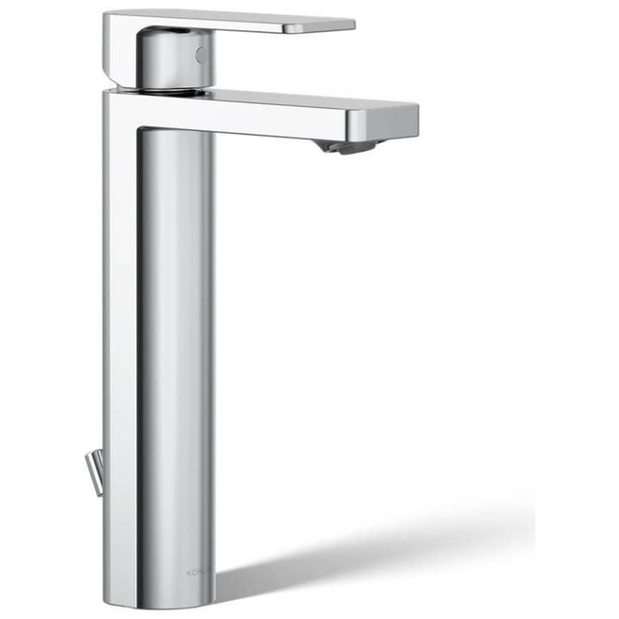 Parallel 0.5 GPM Single Hole Bathroom Faucet with Pop-Up Drain Assembly