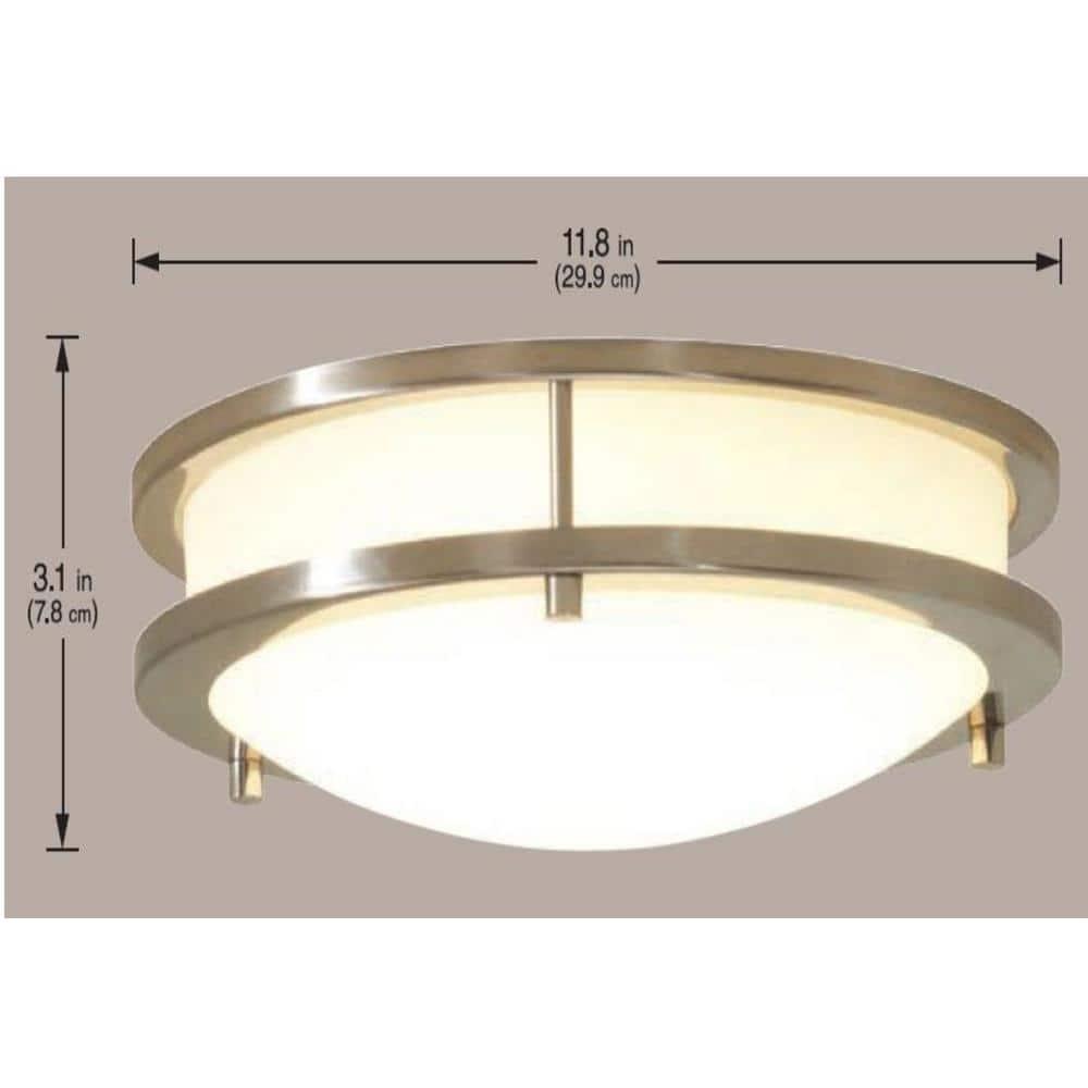 Hampton Bay Flaxmere 12 in. Brushed Nickel Dimmable LED Integrated Flush Mount with Frosted White Glass Shade - swqniuymxpeh8ext4nrq@2x.jpg