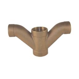 DWV Double Combination Wye and 45 deg Elbow, 1-1/2 in, C, Copper - swqwbwx46tby7czbjmuu@2x.jpg