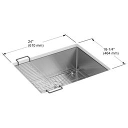 Strive 24" Single Basin Undermount 16-Gauge Stainless Steel Kitchen Sink with SilentShield - swrgdkbq1hfx11eqbta9@2x.jpg