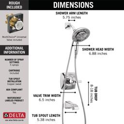 Vesna Monitor 14 Series Pressure Balanced Tub and Shower Set with In2ition and Included Rough-In Valve - swzpfbt7asqzgehgo607@2x.jpg